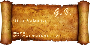 Gila Veturia névjegykártya